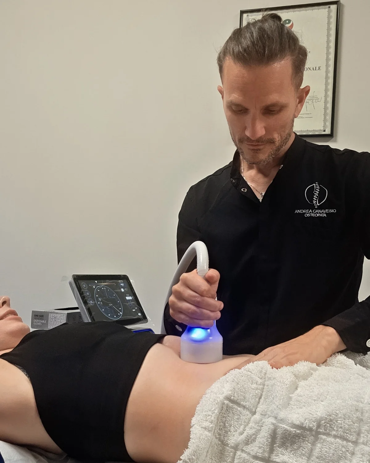 Programma Spa Medicale Cryo T-Shock sulla zona viscerale a Carmagnola